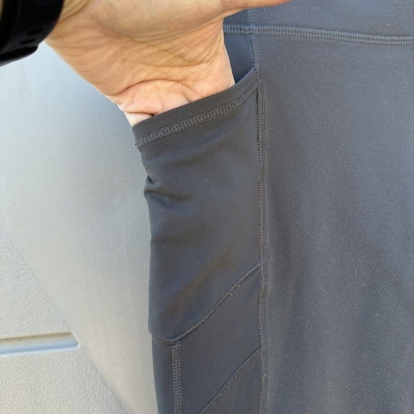 lululemon wunder under luon mid rise pockets olive brown Full Length Leggings 8 - Picture 5 of 7